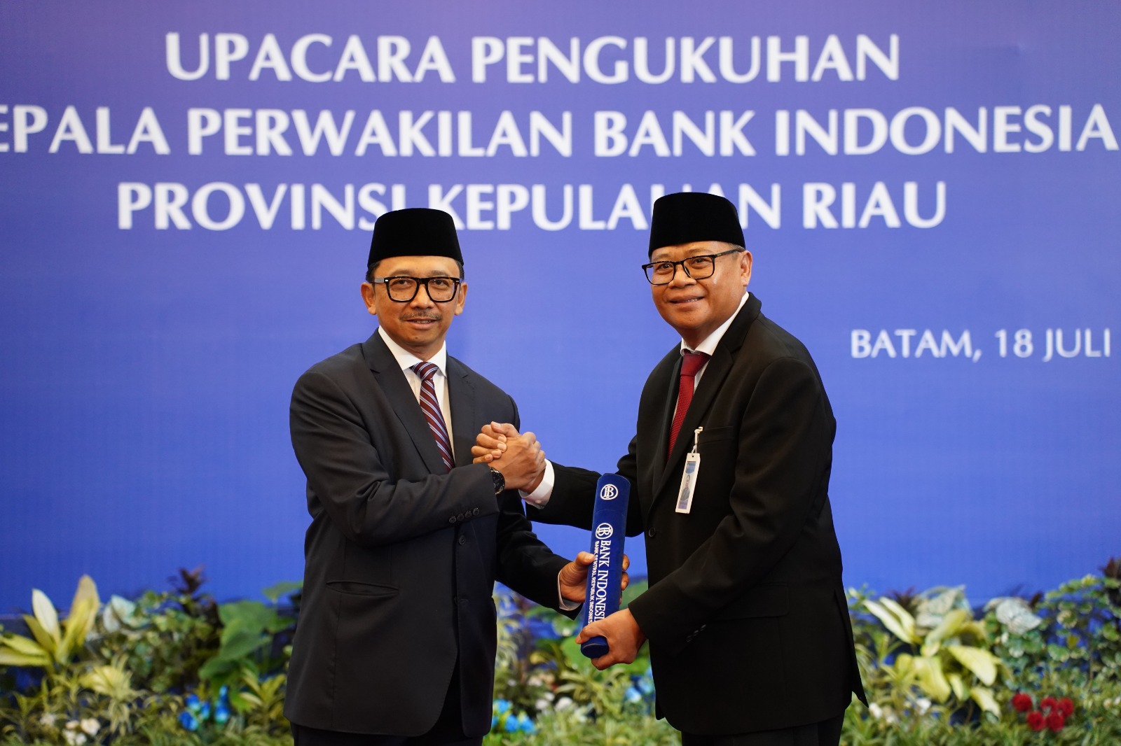 Rony Widijarto Resmi Jabat Kepala BI Kepri, Gubernur Ansar Tegaskan Peran Strategis Bank Indonesia di Daerah