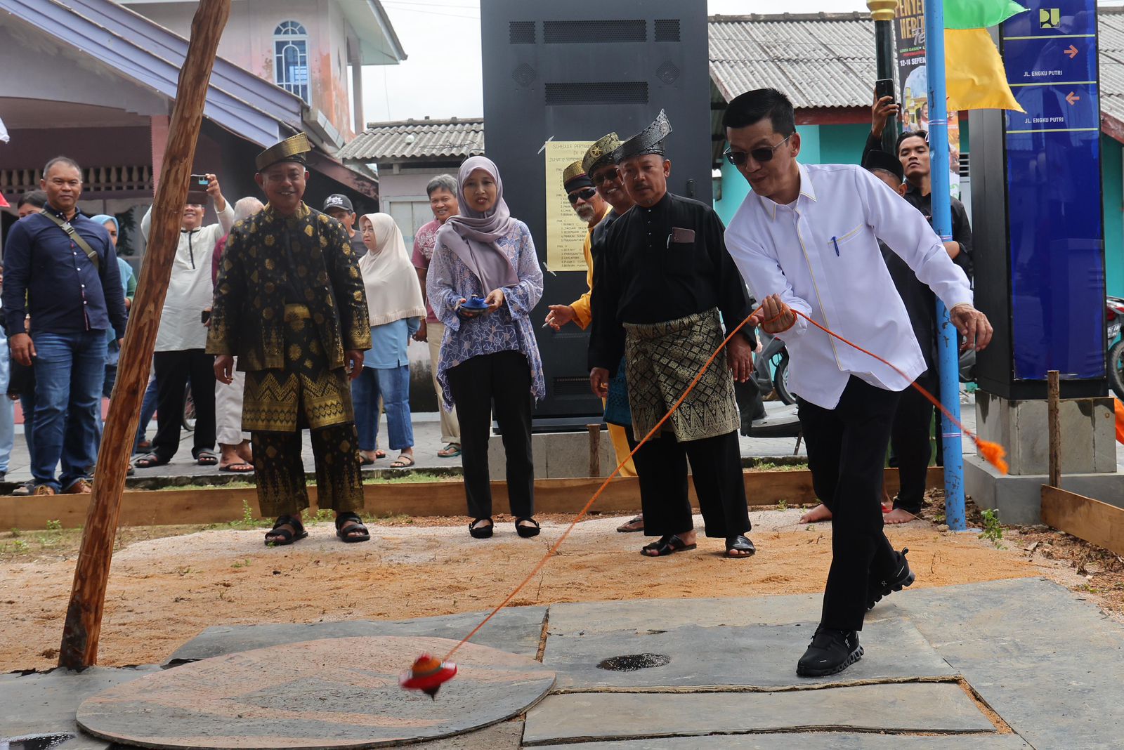 Lomba Gasing jadi Pembuka Penyengat Heritage Fest 2025