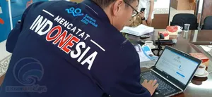 Pegawai Diskominfo Kepri Semangat Ikuti Sensus Penduduk