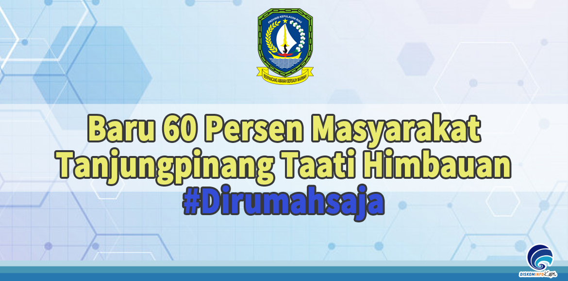 Baru 60 Persen Masyarakat Tanjungpinang Taati Himbauan #Dirumahsaja