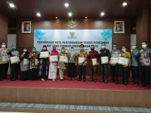 BKPSDM MENGHADIRI PENYERAHAN NOTA PERTIMBANGAN TEKNIS CPNS 2019
