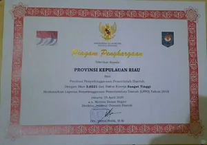 Kepri Dapat Penilaian Kinerja Sangat Tinggi