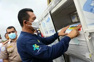 Gubernur Melepas Ekspos 1.272 Sirip Pari Senilai Rp822 juta ke Hongkong