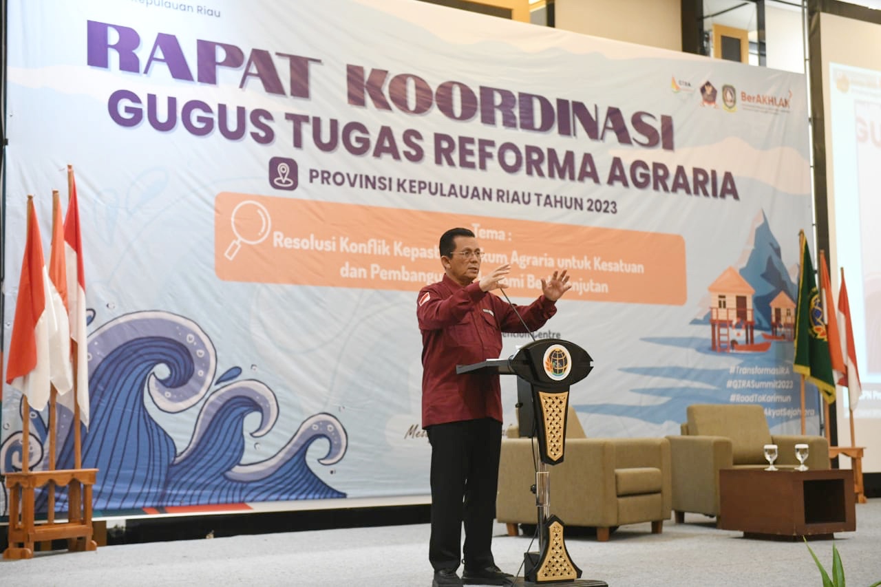 Gubernur Ansar: Pendistribusian Legilasi Lahan yang Baik Berdampak Perbaikan Ekonomi