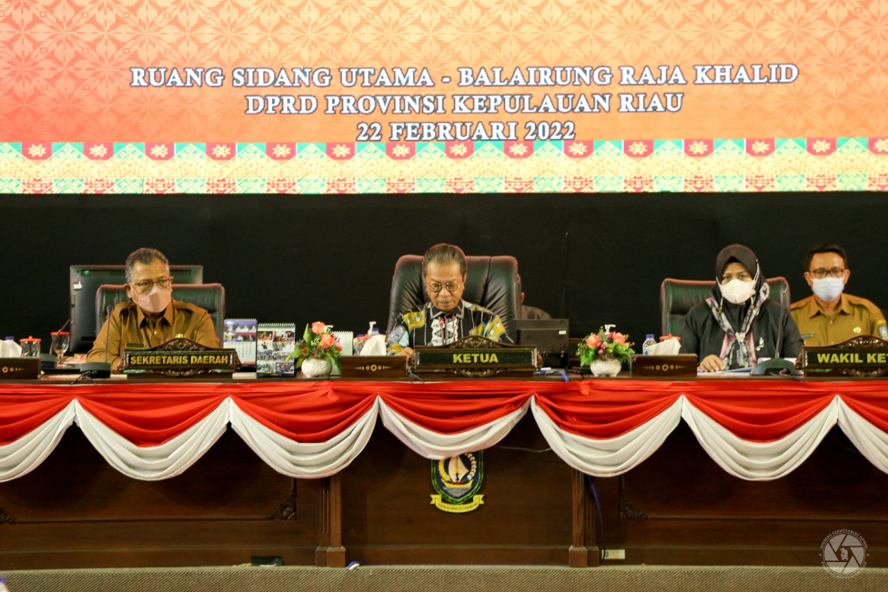 DPRD dan Pemprov Kepri Sepakati Untuk Empat Ranperda Baru