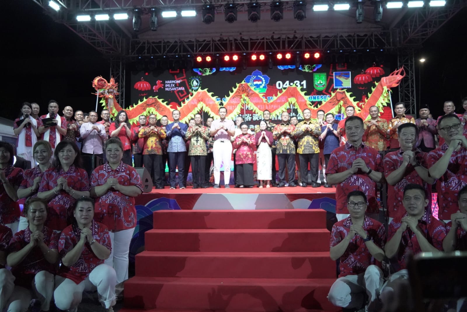Menko AHY dan Wagub Nyanyang Hadiri Perayaan Imlek 2577 di Nagoya Batam