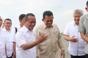 Gubernur Ansar Dampingi Menteri Bahlil Tinjau Kawasan Rempang Batam