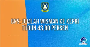 BPS: Jumlah Wisman ke Kepri Turun 43,60 Persen