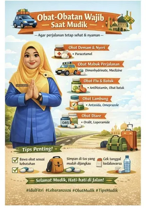 Mudik Aman, Keluarga Tenang: Jangan Lupa Bawa Obat-Obatan Penting Ini..!!