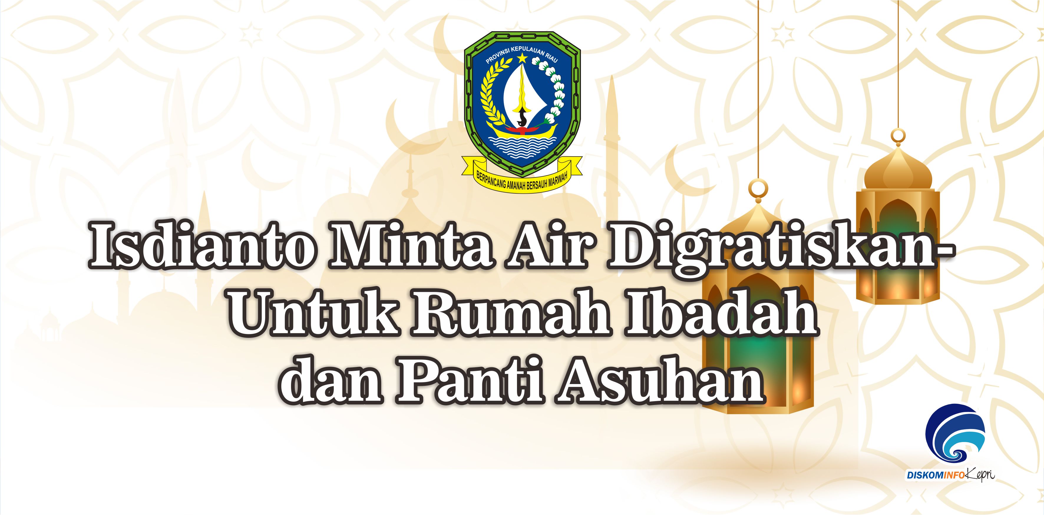 Isdianto Minta Air Digratiskan - Untuk Rumah Ibadah dan Panti Asuhan