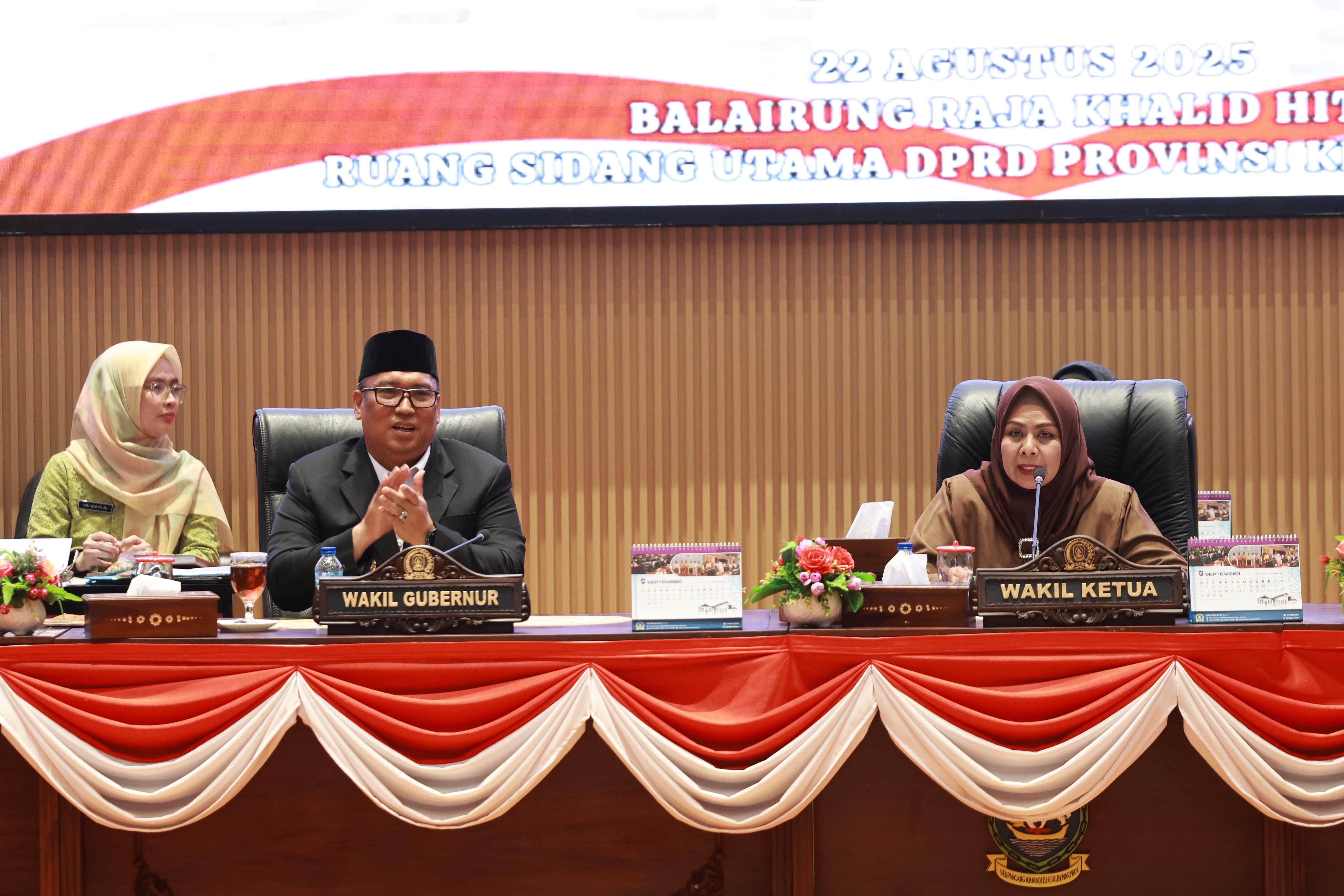 Pemprov Kepri Sampaikan Jawaban Atas Pandangan Umum Fraksi-Fraksi DPRD Terkait Perubahan APBD 2025