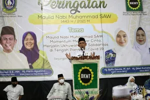 Rayakan Peringatan Maulid Nabi Bersama BKMT, Gubernur Ajak Masyarakat Teladani Nabi