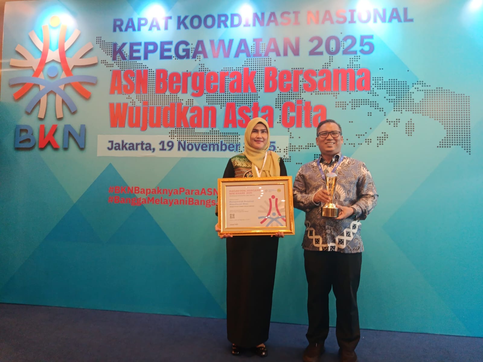 Pemprov Kepri Terbaik Kedua Inovasi Pengelolaan Kepegawaian Tingkat Nasional tahun 2025