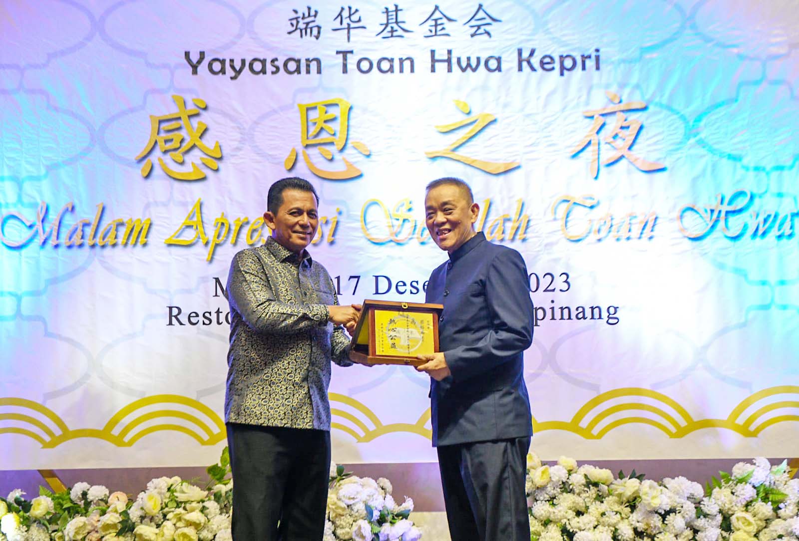 Gubernur Ansar Ahmad Apresiasi Dedikasi dan Prestasi Sekolah Toan Hwa di Kepulauan Riau