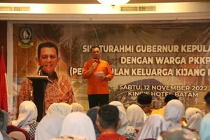 Warga Kijang Perantauan di Batam Antausias Sambut Gubernur Ansar