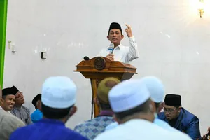 Gubernur Ansar Bersafari Ranadhan di Masjid At-Taqwa Tanjung Uban