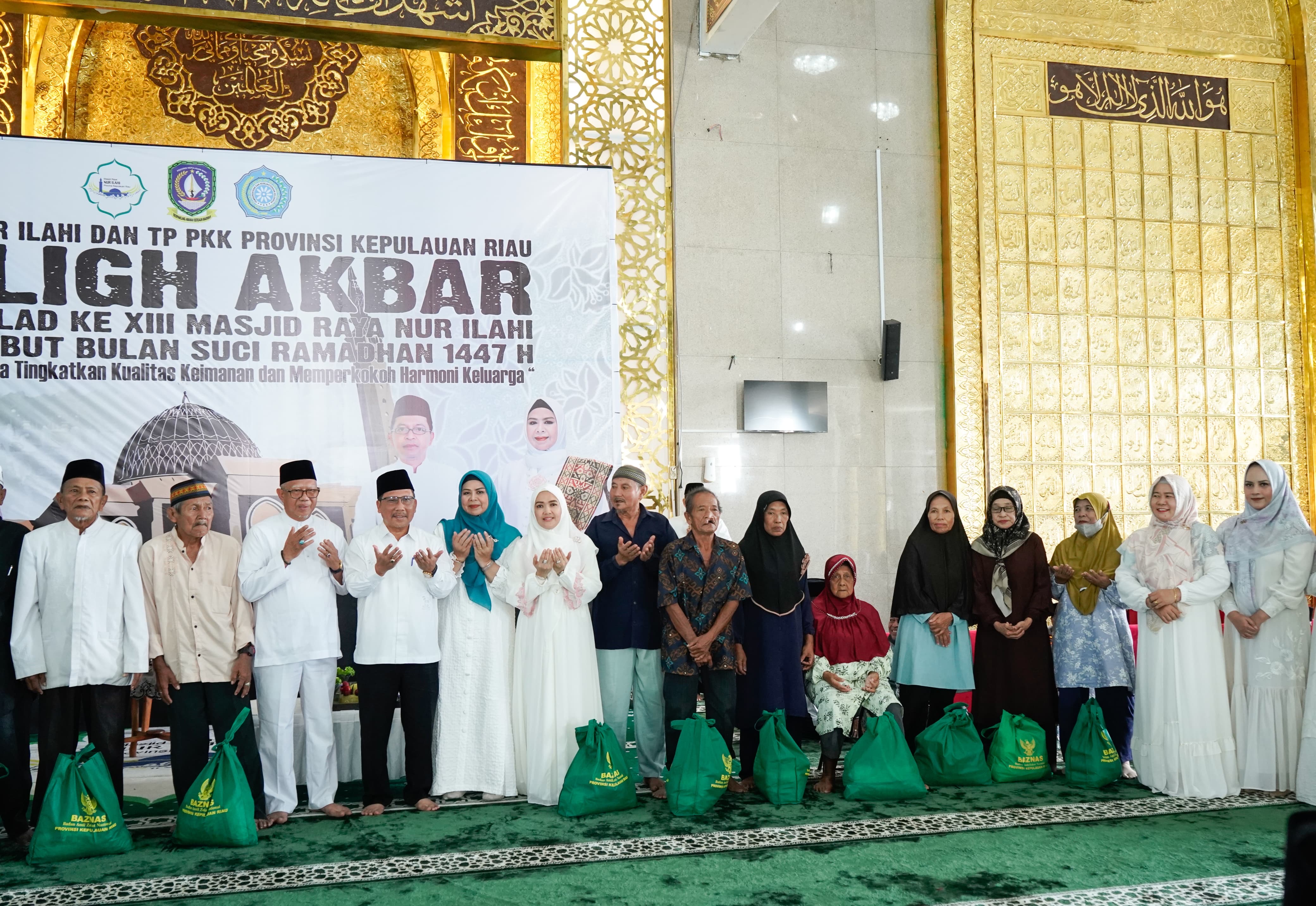 Sambut Ramadhan, Masjid Raya Nur Ilahi dan TP-PKK Kepri Gelar Tabligh Akbar