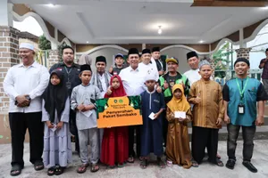 Bersama Gojek, Gubernur Ansar Bakti Sosial di Panti Asuhan Qurrotu A'yun Batam