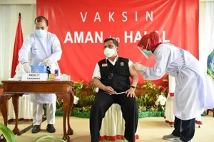 Suntik Vaksin Covid-19 Perdana Di Kepri Arif: Tidak Sakit, Rasanya Seperti Suntik Biasanya