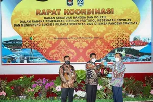 Gelar Rakor Kesbangpol Se Indonesia Di Kepri - Kuatkan Koordinasi Kesbangpol Dalam Rangka Penegakan Protokol Covid-19