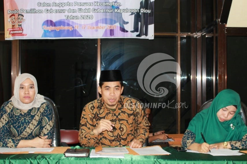 Bawaslu Kota Tanjungpinang Umumkan 12 Panwascam Terpilih dalam Mengawal Pilkada 2020