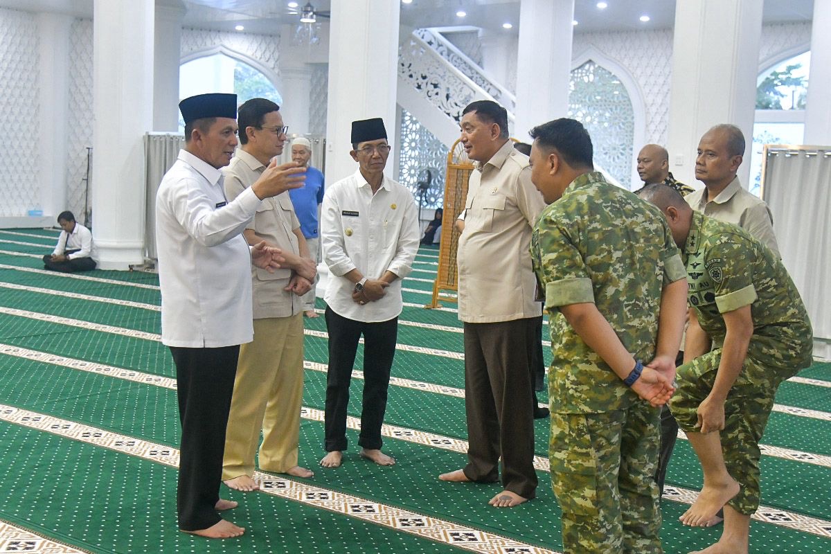 Gubernur Ansar Dampingi Menhan RI Resmikan Masjid Bintang Amin Angkasa di Lanud Hang Nadim Batam