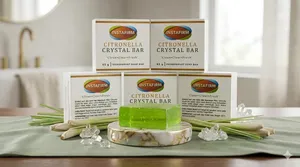 TERBIT... Notifikasi BPOM Produk INSTAFIRM - Siap dipasarkan -Citronella Crystal Bar - Transparan Soap Bar