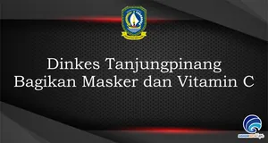 Dinkes Tanjungpinang  Bagikan Masker dan Vitamin C