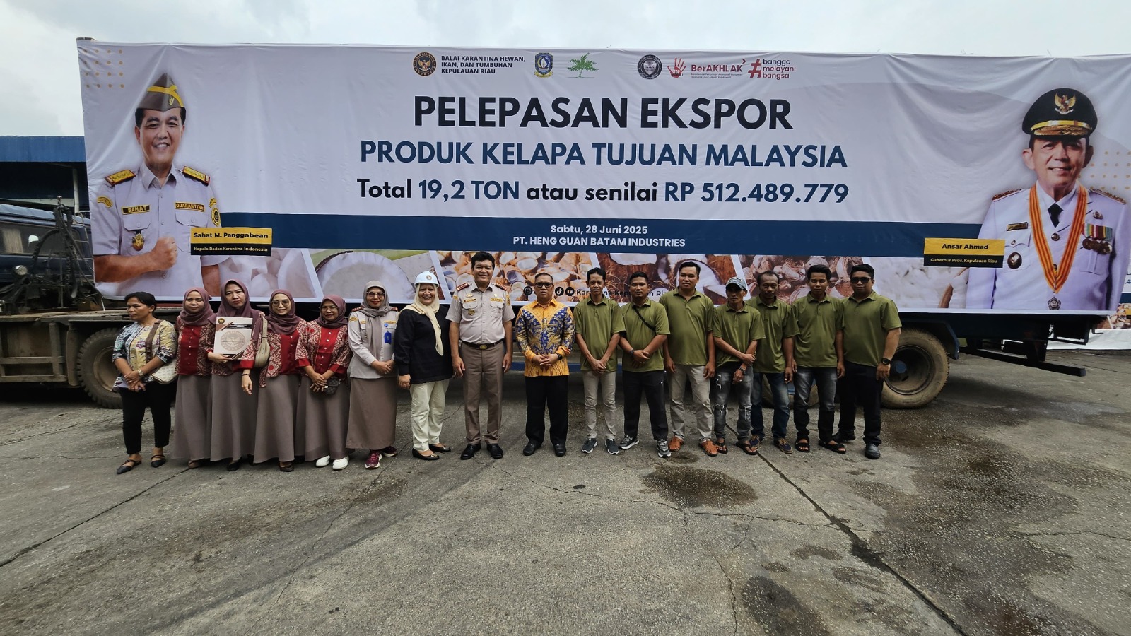 Wagub Nyanyang Hadiri Pelepasan Ekspor di Batam, Dorong Ekspor Komoditas Unggulan