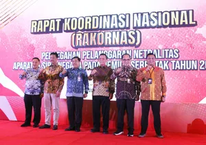 Gubernur Ansar Hadiri Rakornas Pencegahan Pelanggaran Netralitas ASN pada Pemilu 2024