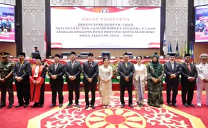 Wagub Kepri Hadiri Pengucapan Sumpah/Janji Anggota DPRD