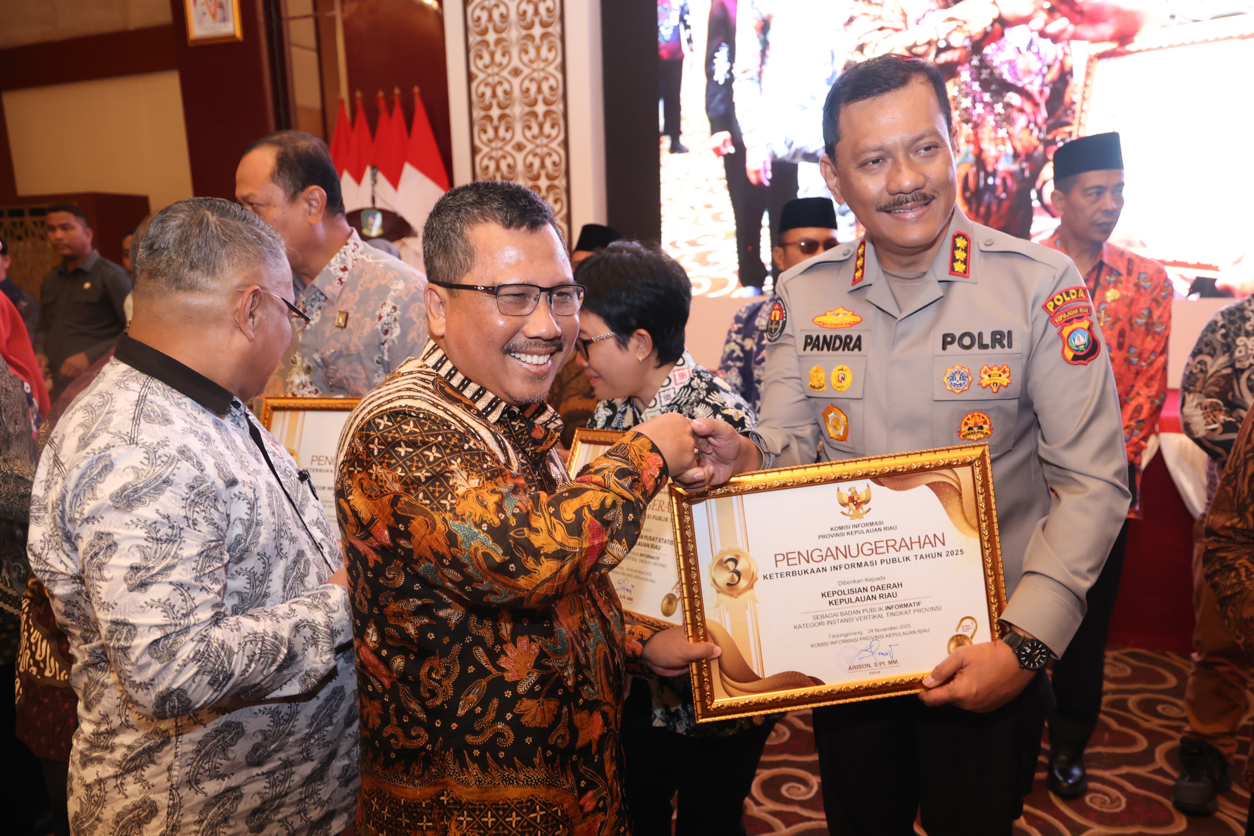 Anugerah KIP Kepri 2025: Jumlah Badan Publik Informatif Melonjak Dua Kali Lipat