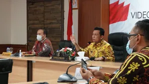 Rapat Daring Bersama Dirut BAKTI, Gubernur Gesa Pembangunan 35 Titik BTS di Kepri