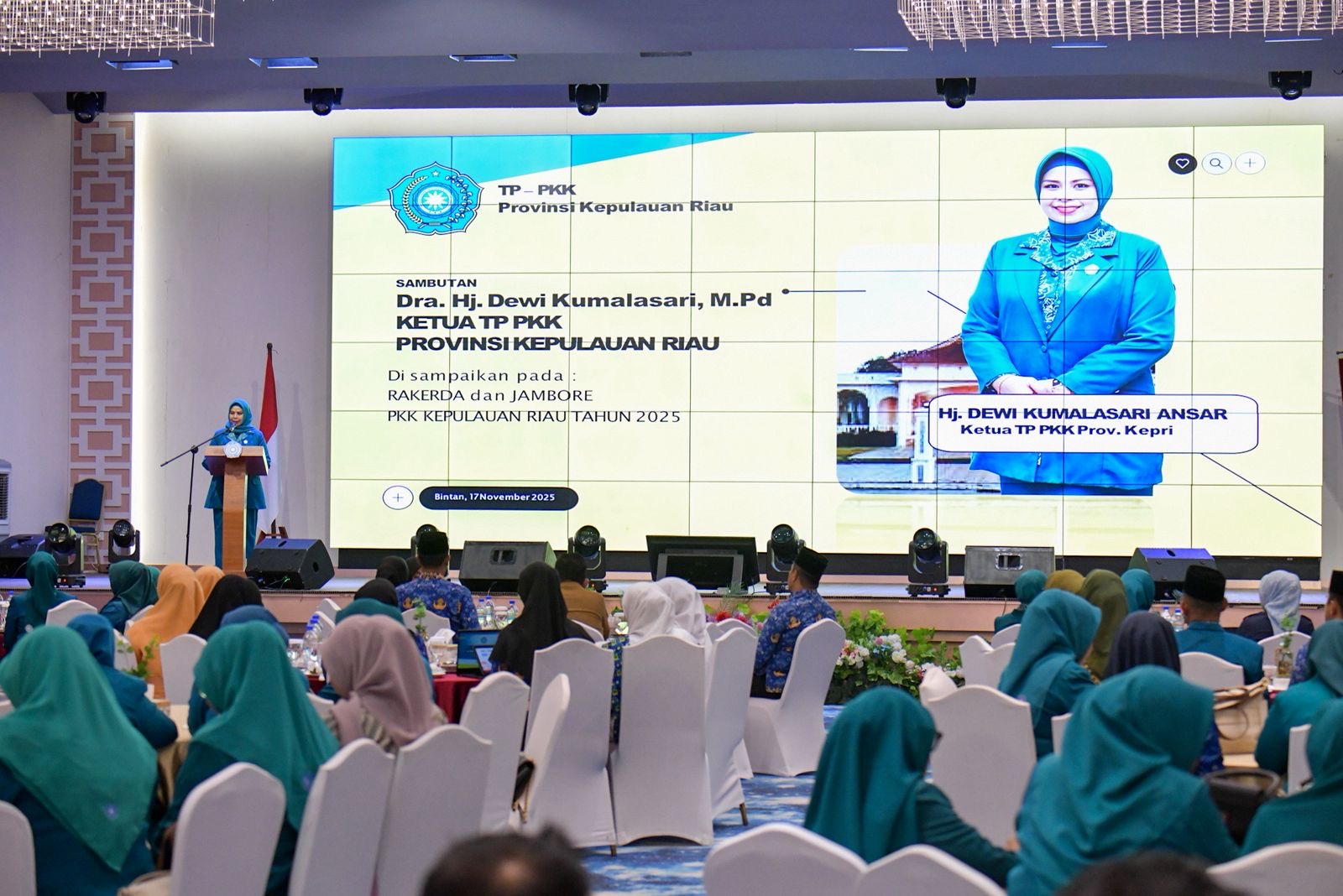 Gubernur Ansar Buka Rakerda PKK Kepri 2025, TP-PKK Luncurkan Program Unggulan “Kampung CERIA”