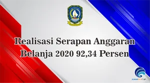 Realisasi Serapan Anggaran Belanja 2020 92,34 Persen