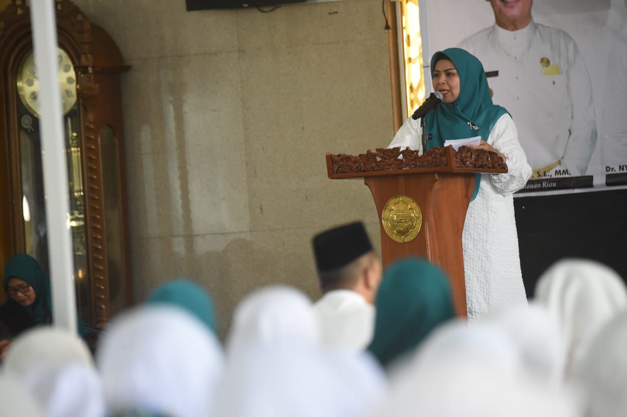 Sambut Ramadhan, Masjid Raya Nur Ilahi dan TP-PKK Kepri Gelar Tabligh Akbar