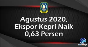 Agustus 2020, Ekspor Kepri Naik 0,63 Persen