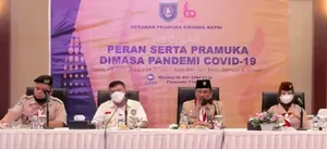 Pramuka Kepri Ikut Berperan Serta Di Masa Pandemi Covid-19