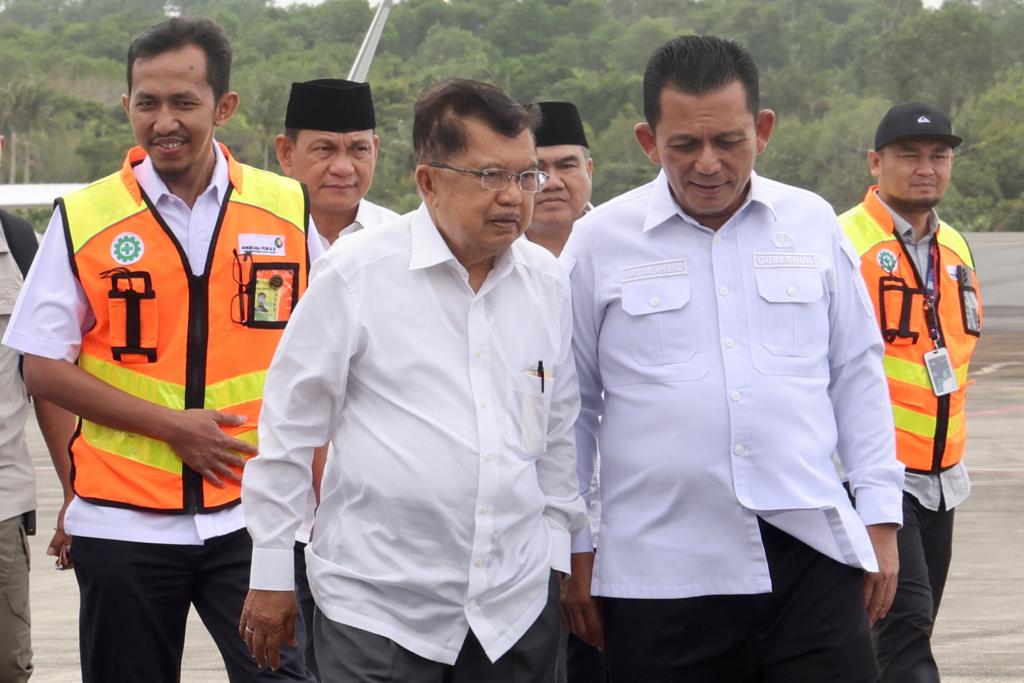 Ketum PMI H.M. Jusuf Kalla Tiba di Kepri, ini Agendanya