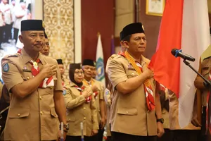 Gubernur Ansar dilantik menjadi Ketua Pengurus Majelis Pembimbing Daerah Kwarda Kepri