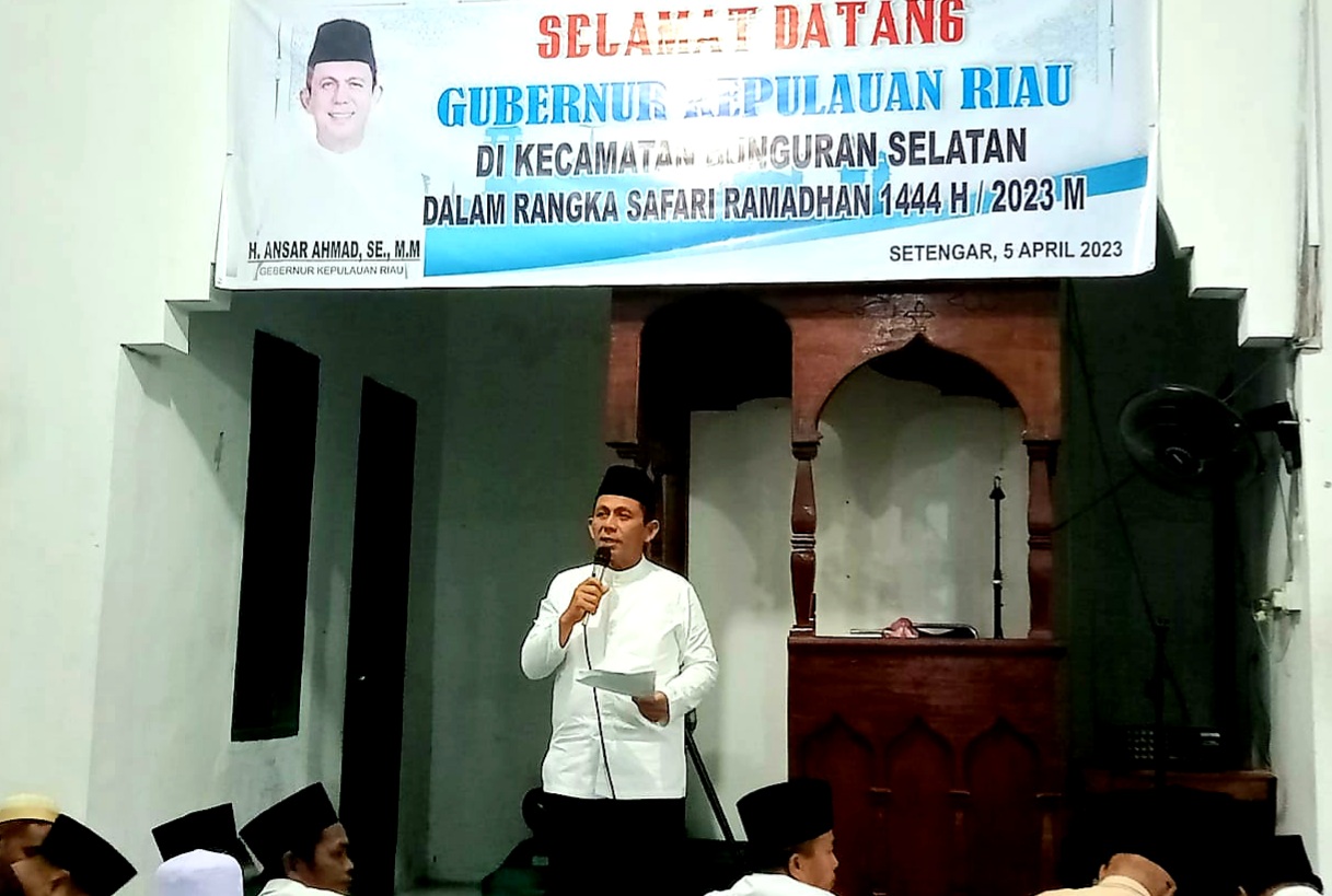 Safari Ramadhan di Cemaga Selatan, Gubernur Ansar Ajak Jamaah Menjaga Negeri