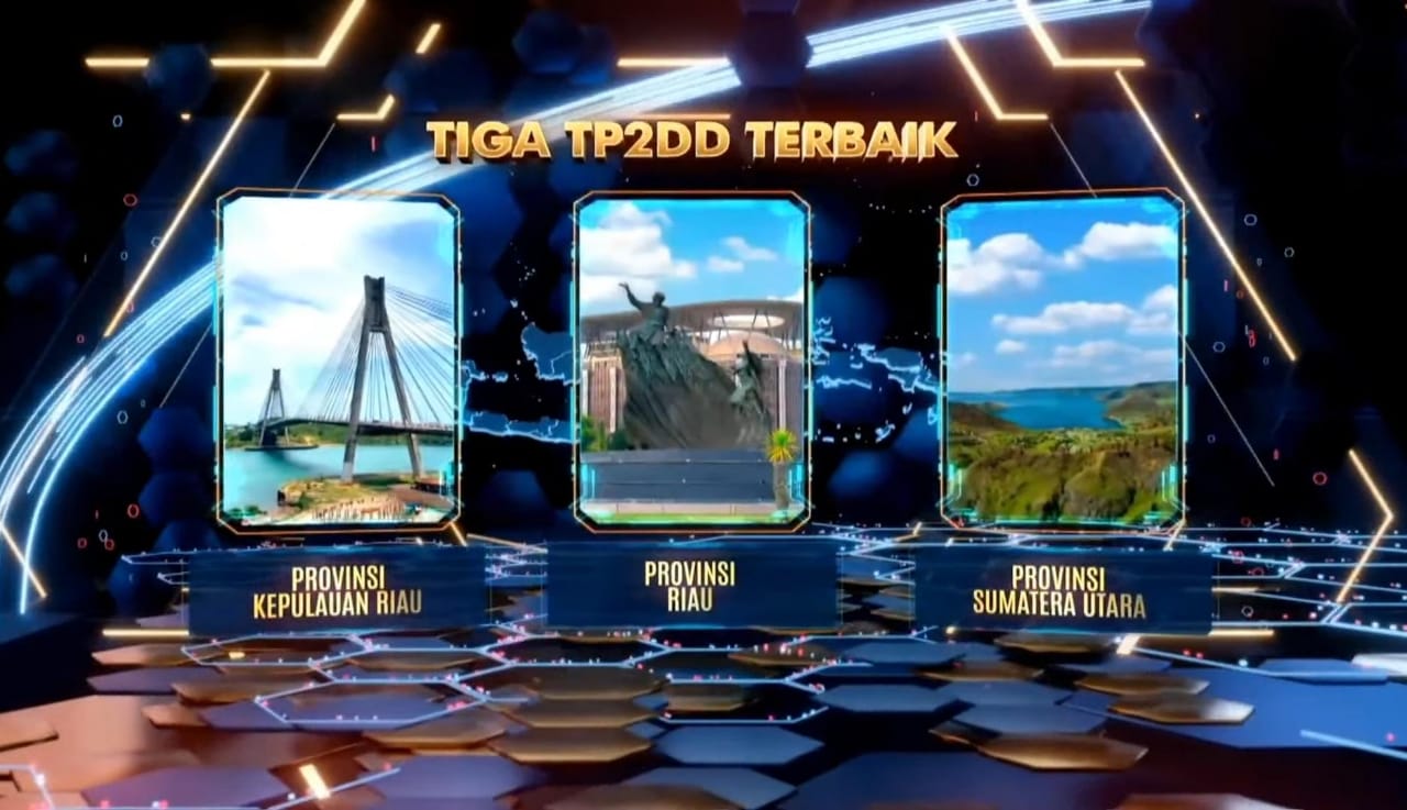 TP2DD Kepri Masuk 3 Terbaik Tingkat Provinsi Wilayah Sumatera