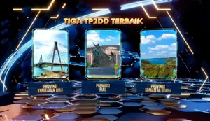 TP2DD Kepri Masuk 3 Terbaik Tingkat Provinsi Wilayah Sumatera