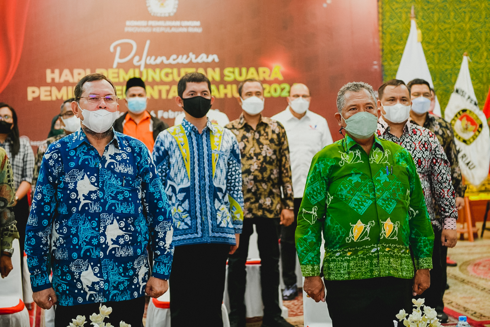 Pj.Sekdaprov Kepri Saksikan Peluncuran Hari Pemungutan Suara Pemilu 2024