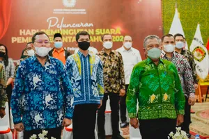 Pj.Sekdaprov Kepri Saksikan Peluncuran Hari Pemungutan Suara Pemilu 2024