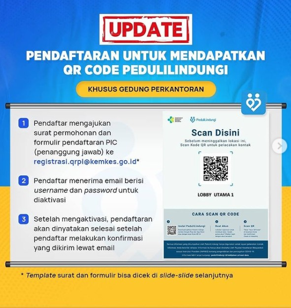 Mudah Saja Untuk Dapatkan QR Code Peduli Lindungi