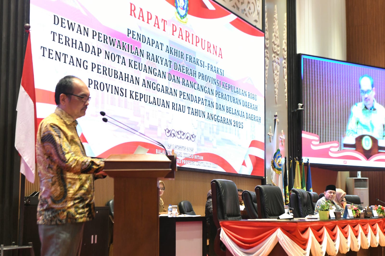 Fraksi-Fraksi DPRD Kepri Sampaikan Pendapat Akhir, Setujui Perubahan APBD 2025