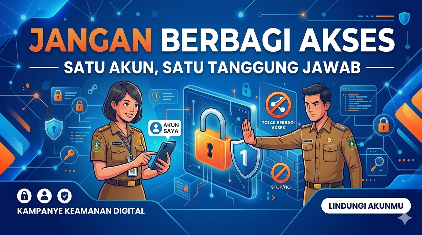 Jangan Berbagi Akses! Satu Akun Satu Tanggungjawab