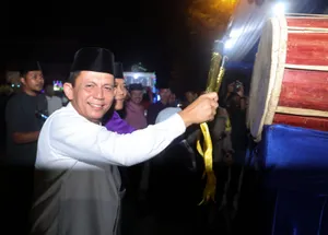 Gubernur Ansar Lepas 103 Peserta Pawai Takbir Idul Fitri 1444 H se Kota  Tanjungpinang