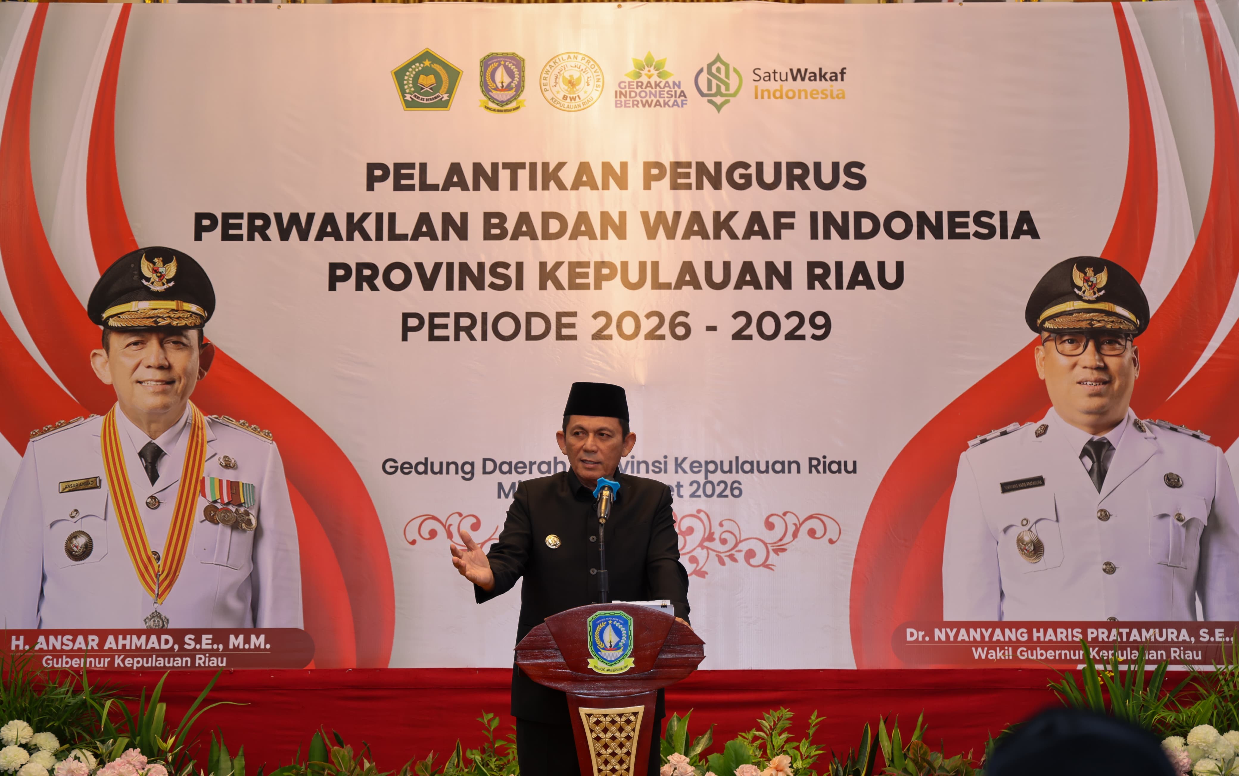 Gubernur Ansar Lantik Pengurus BWI Kepri 2026–2029, Perkuat Peran Wakaf untuk Pemberdayaan Umat